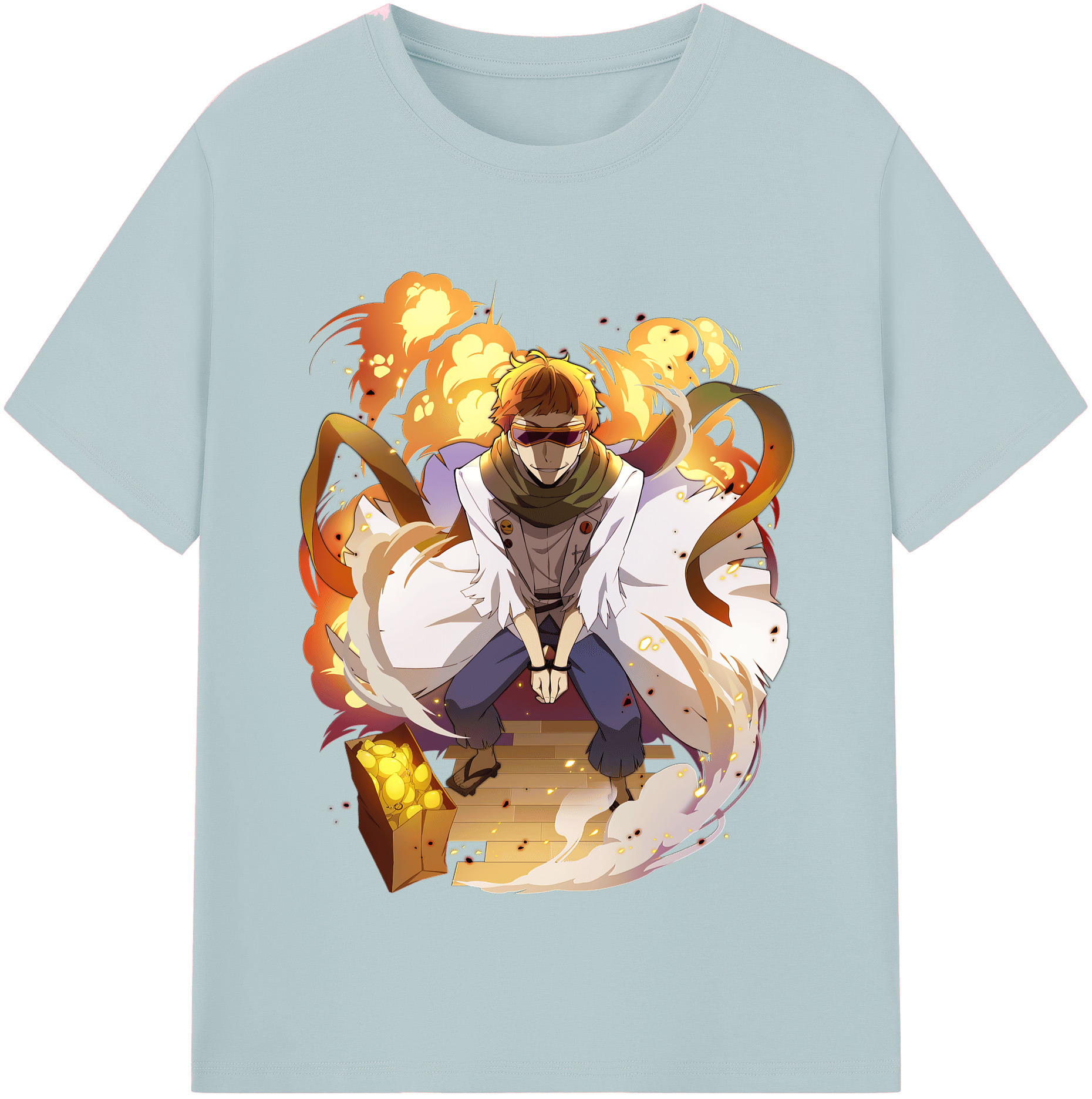 （画像用） 文豪ストレイドッグス Bungo Stray Dogs 綿100％半袖Tシャツ（フロントプリント）